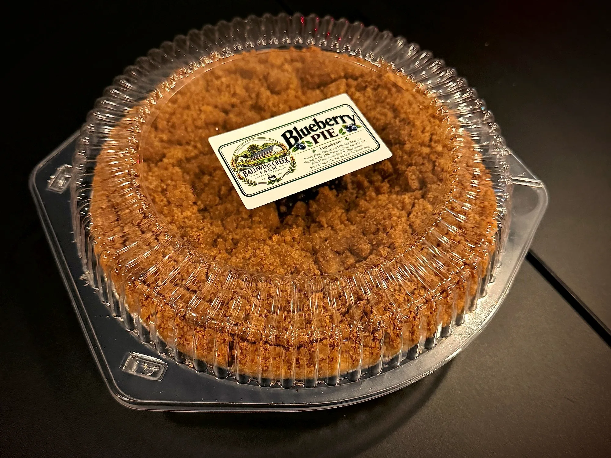Thanksgiving Blueberry Pie